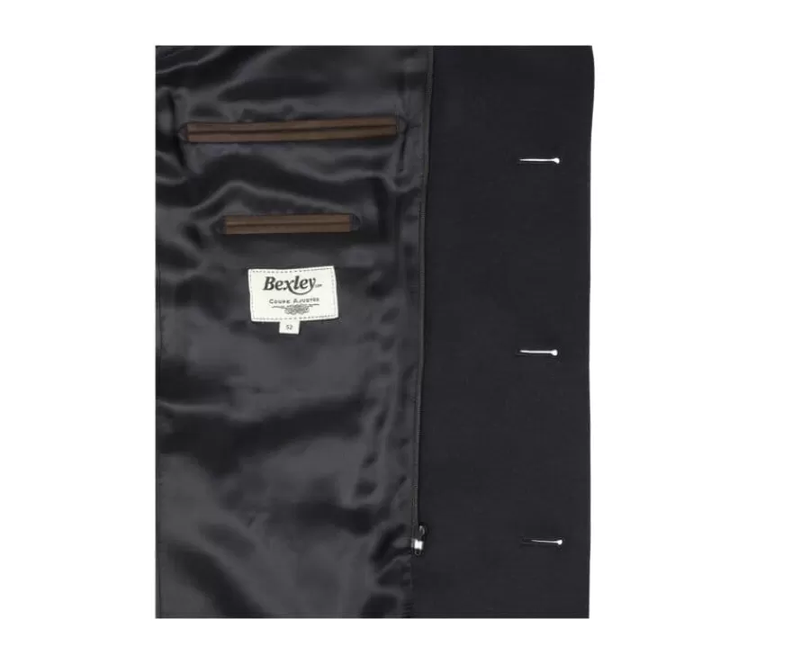 New Abrigo de invierno de cachemira y lana para hombre Azul marino Honoré Ii Abrigos Y Gabardinas