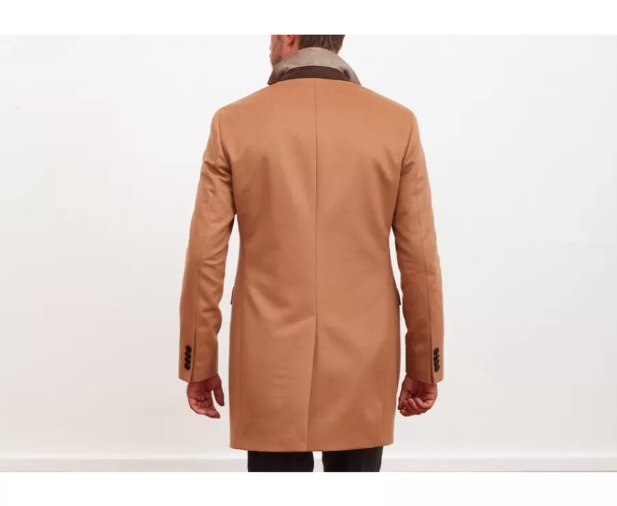 Fashion Abrigo de invierno de cachemira y lana para hombre Camel Honoré Ii Abrigos Y Gabardinas