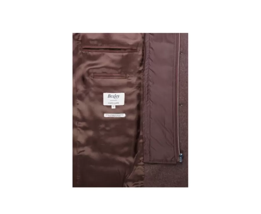 Best Sale Abrigo de invierno de cachemira y lana para hombre Chocolate Honoré Ii Abrigos Y Gabardinas