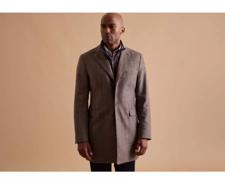 Discount Abrigo de invierno de cachemira y lana para hombre Espiga Topo Honoré Ii Abrigos Y Gabardinas