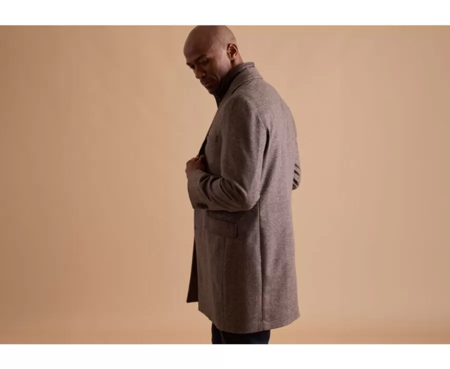 Discount Abrigo de invierno de cachemira y lana para hombre Espiga Topo Honoré Ii Abrigos Y Gabardinas