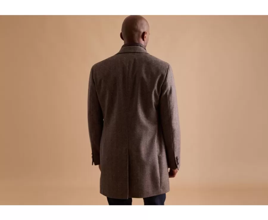 Discount Abrigo de invierno de cachemira y lana para hombre Espiga Topo Honoré Ii Abrigos Y Gabardinas