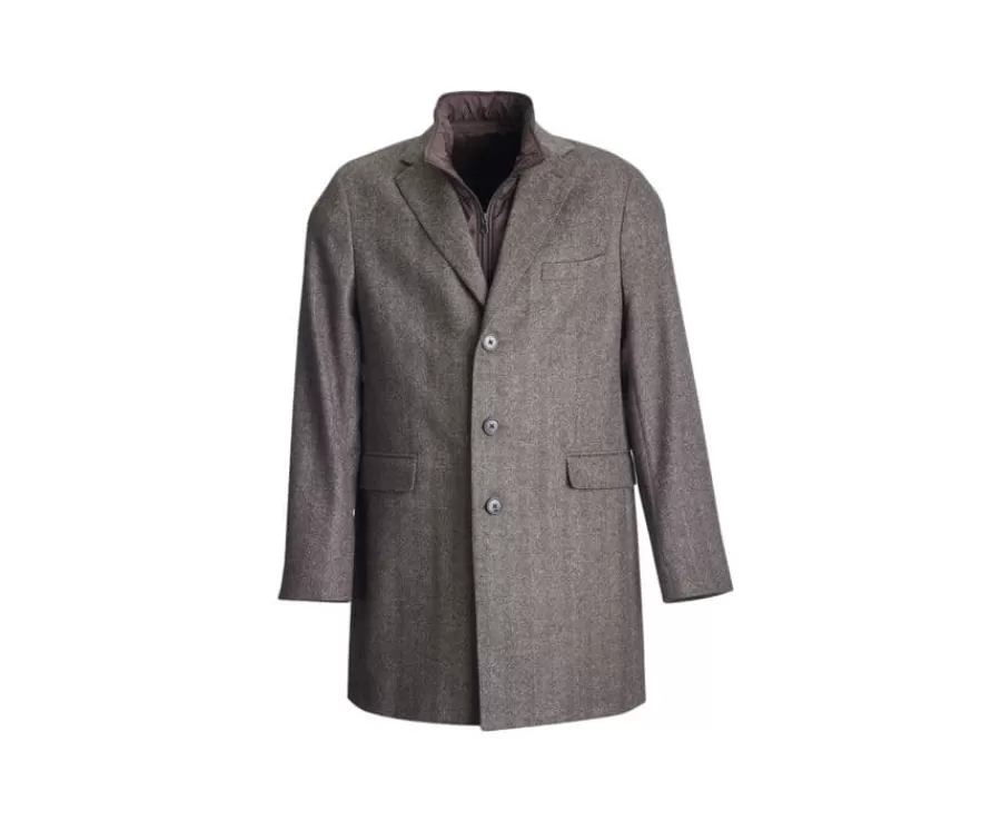 Discount Abrigo de invierno de cachemira y lana para hombre Espiga Topo Honoré Ii Abrigos Y Gabardinas