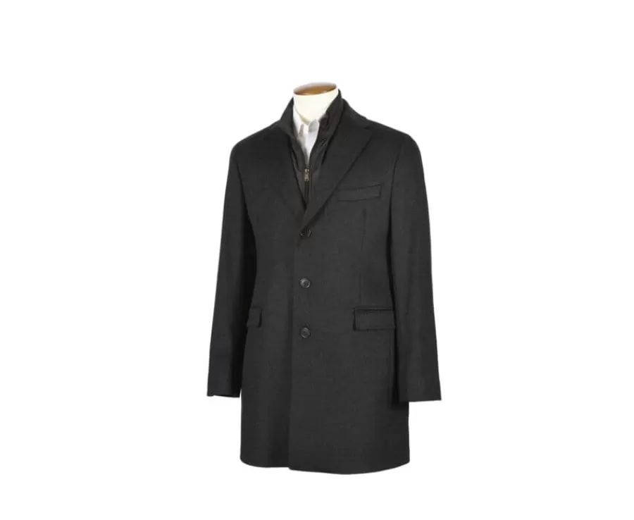 Online Abrigo de invierno de cachemira y lana para hombre Gris Antracita Honoré Ii Abrigos Y Gabardinas