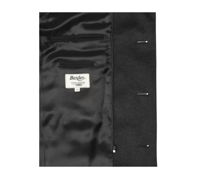 Online Abrigo de invierno de cachemira y lana para hombre Gris Antracita Honoré Ii Abrigos Y Gabardinas