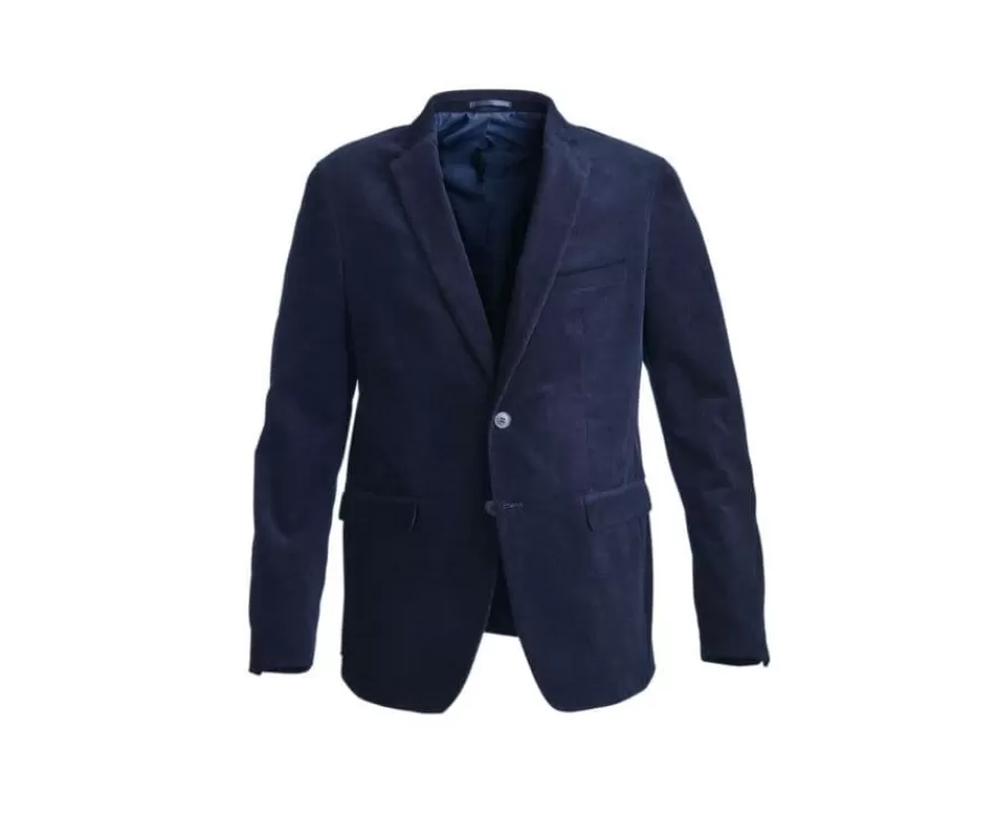 Cheap Americana de pana lavada para hombre Azul marino Blazer Léontilde Blazers Y Americanas
