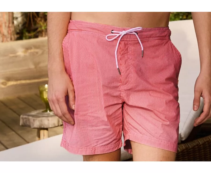 Fashion Bañador de hombre rayado Rosa Brentan Bañadores | Bañadores