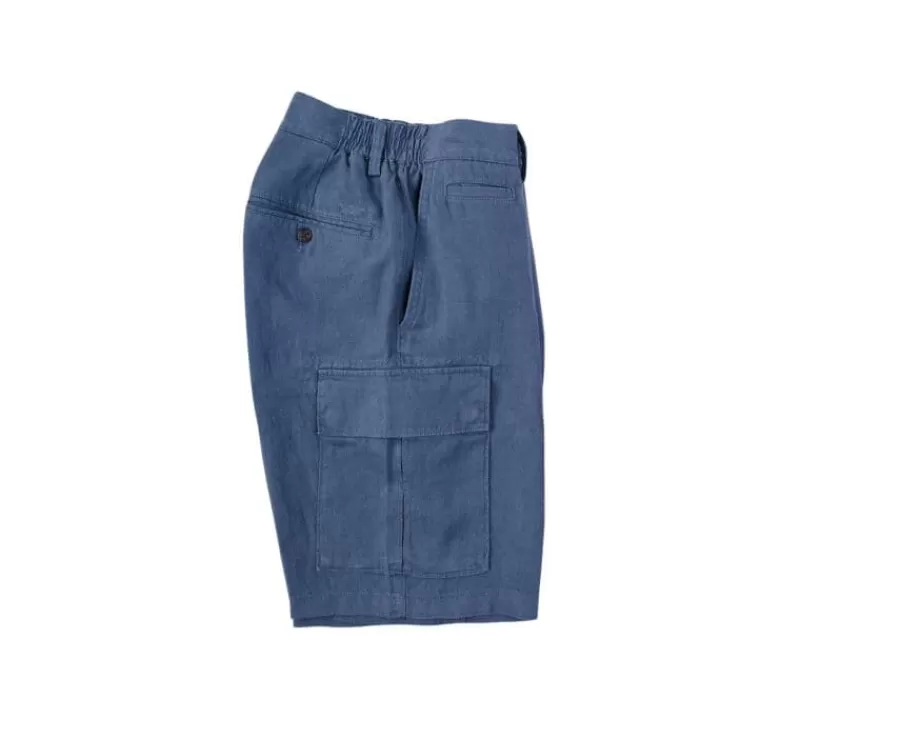 Sale Bermuda cargo hombre Azul Tormenta Borden Bermudas Lino