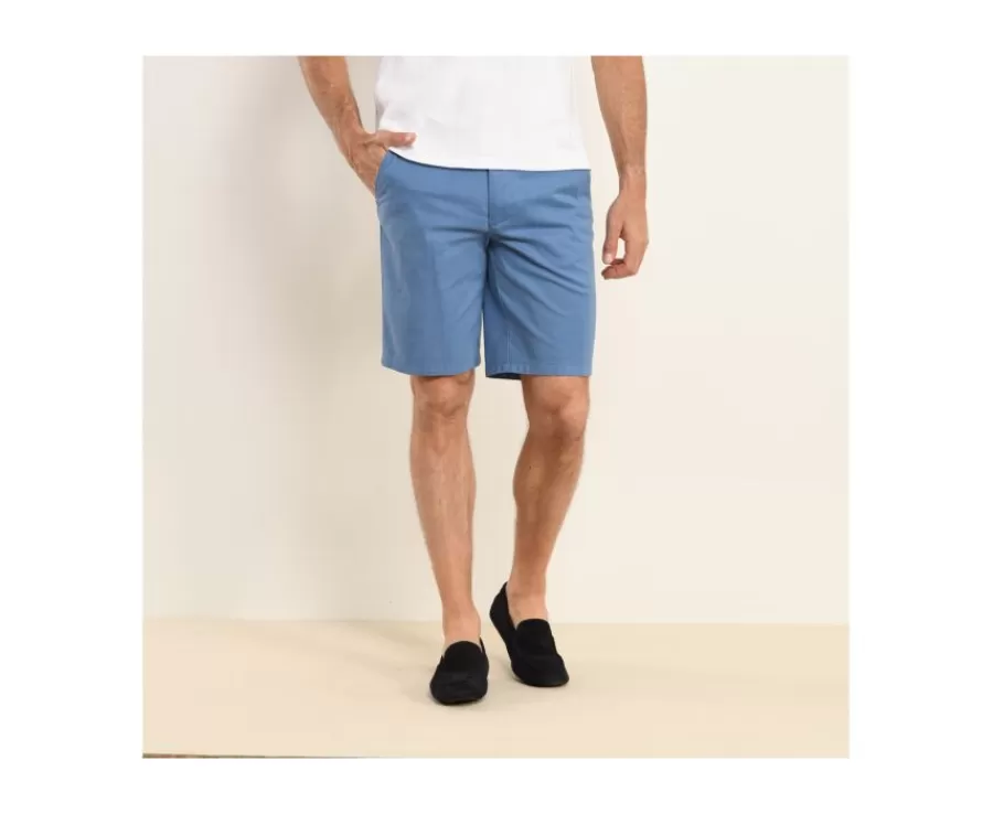 Online Bermuda chino hombre Azul medio Barry Bermudas Chino