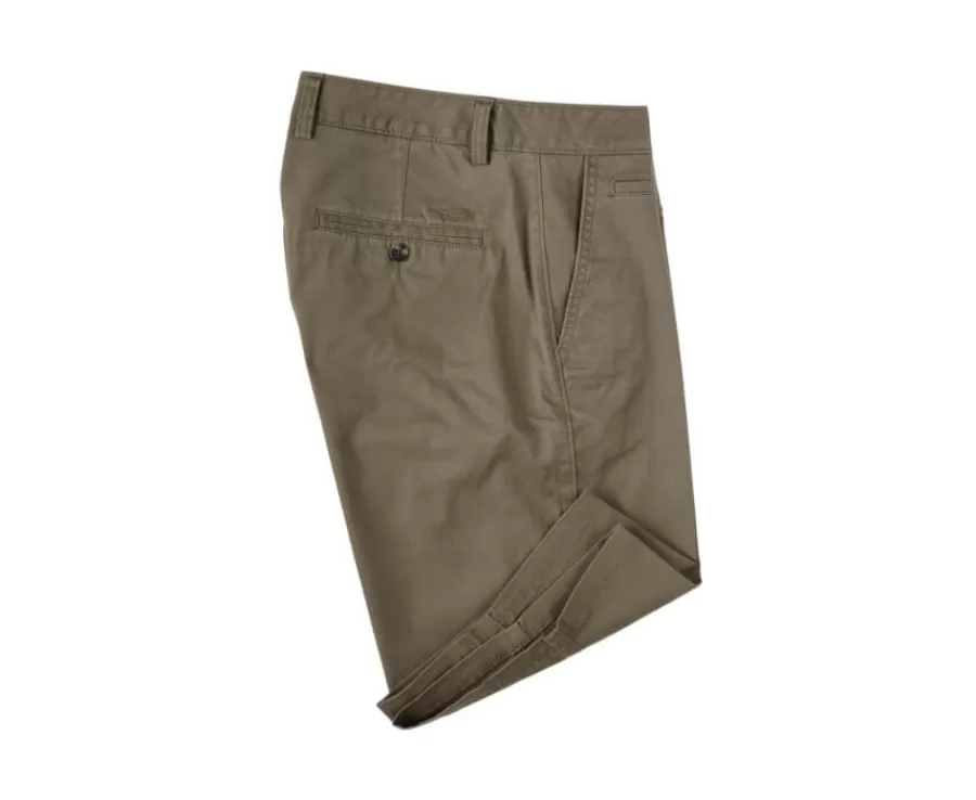 Store Bermuda tipo chino para hombre Aceituna oscura Barry Bermudas Chino
