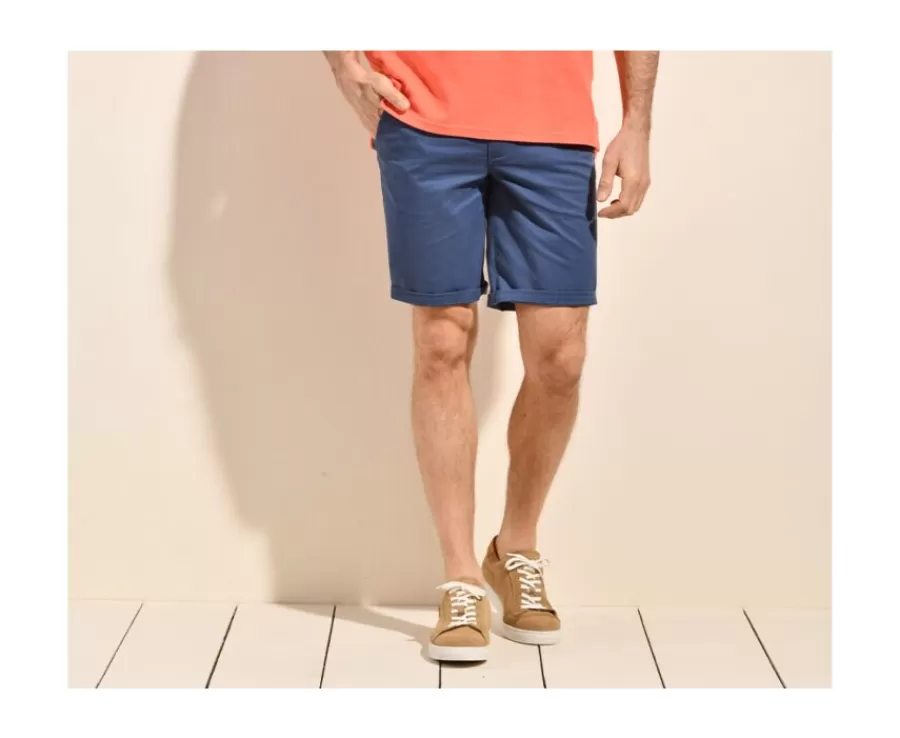 Best Bermuda tipo chino para hombre Azul franco II Barry Bermudas Chino
