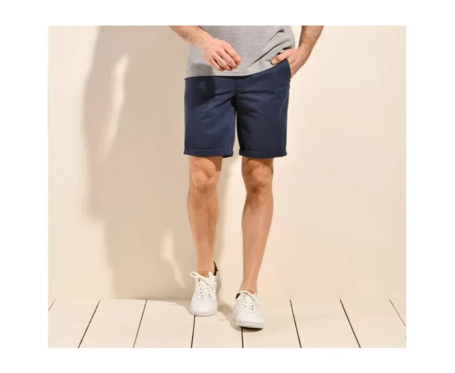 Online Bermuda tipo chino para hombre Navy Vaquero Barry Bermudas Chino