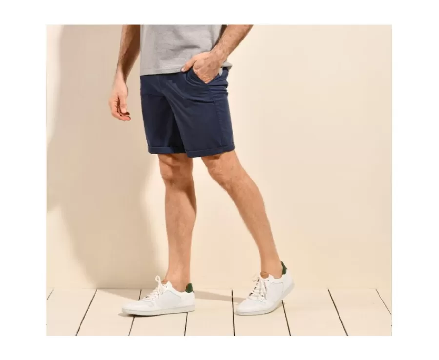 Online Bermuda tipo chino para hombre Navy Vaquero Barry Bermudas Chino