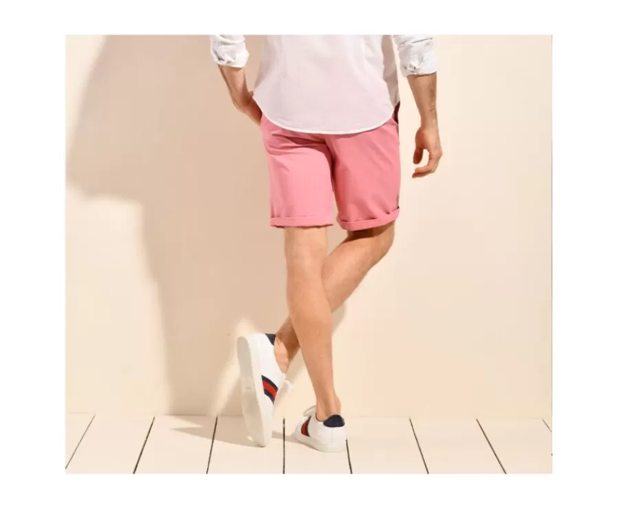 Cheap Bermuda tipo chino para hombre Rosa Vintage Barry Bermudas Chino