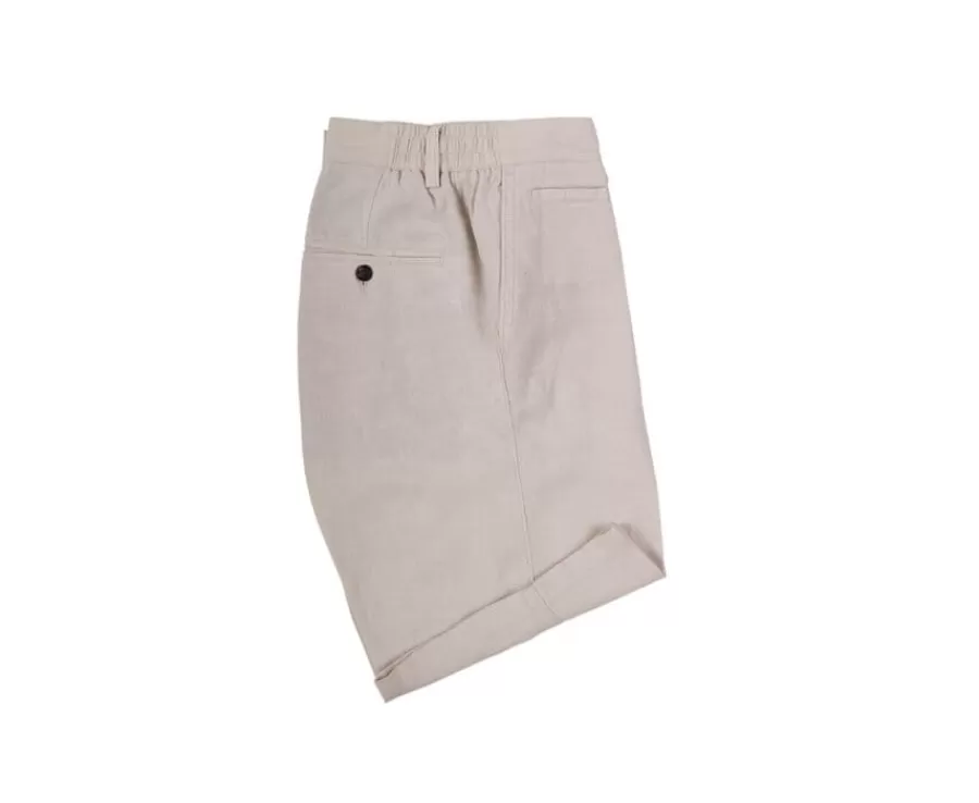 Best Sale Bermudas lino hombre Beis Claro Borys Bermudas Lino | Bermudas Chino