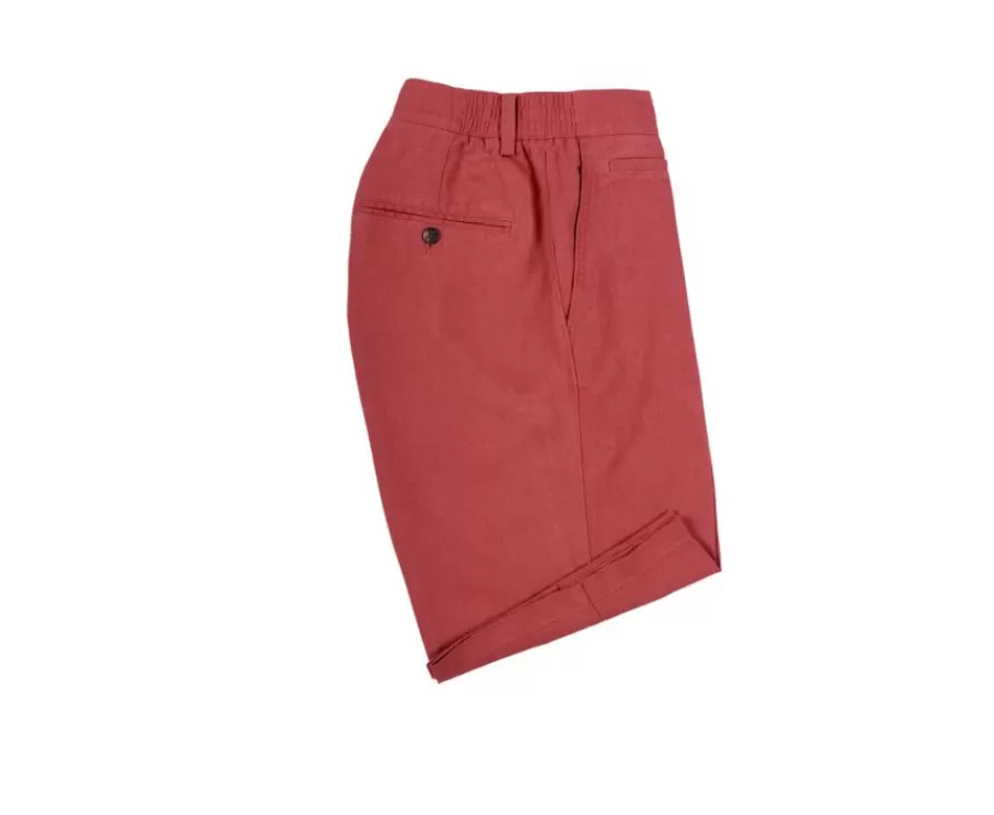 Store Bermudas lino hombre Frambuesa Borys Bermudas Lino | Bermudas Chino