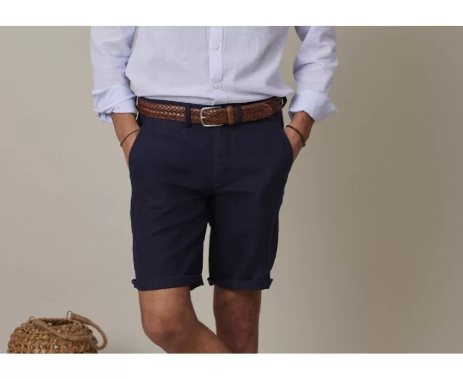 Flash Sale Bermudas lino hombre Navy Borys Bermudas Lino | Bermudas Chino