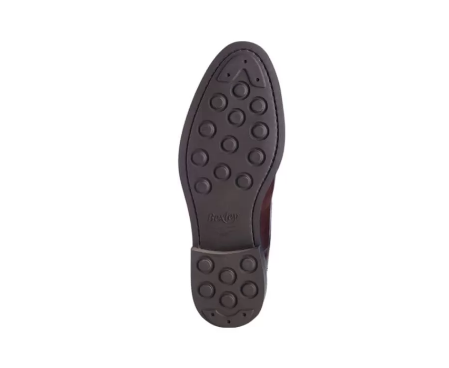 New Botas bajas de piel chocolate Patinada para hombre Watford Ii Gomme City Botas Y Botines