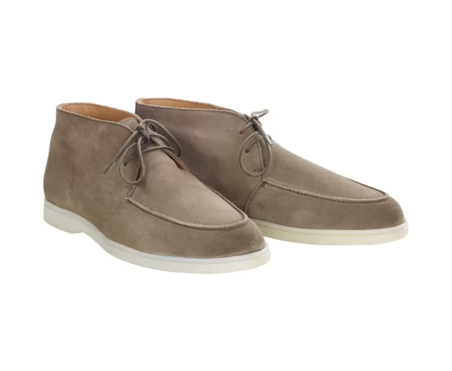 Sale Botas casual de hombre Terciopelo Caqui Serenoa Zapatillas