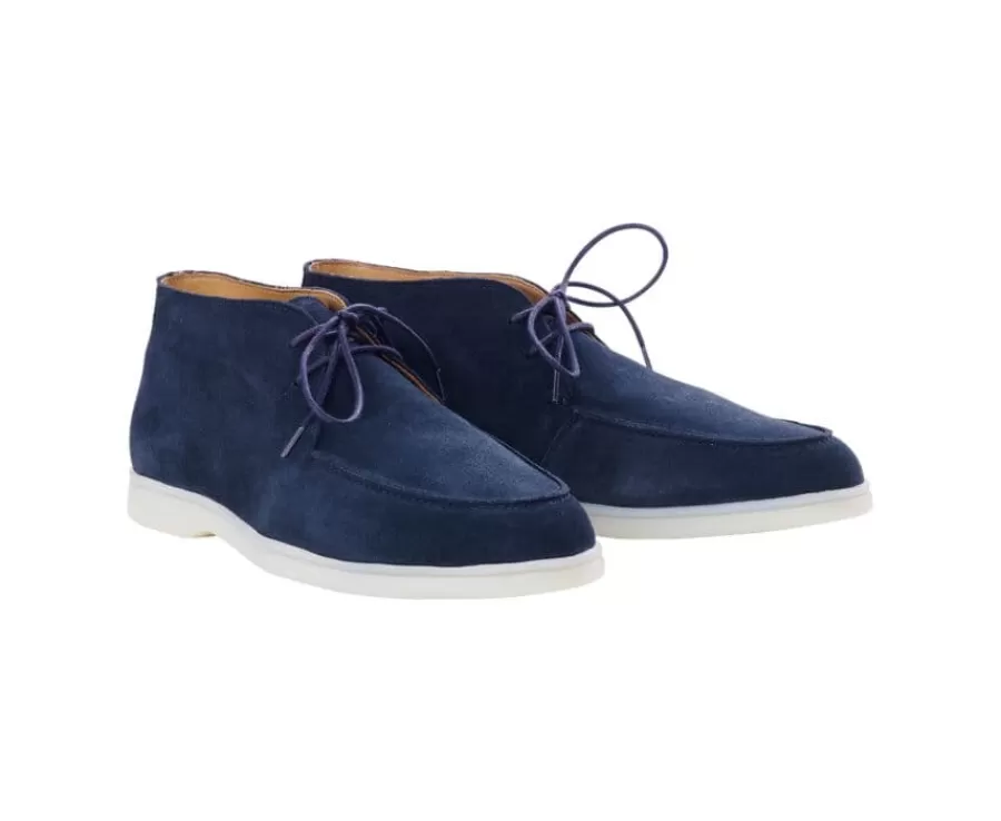 Cheap Botas casual de hombre Terciopelo Navy Serenoa Zapatillas