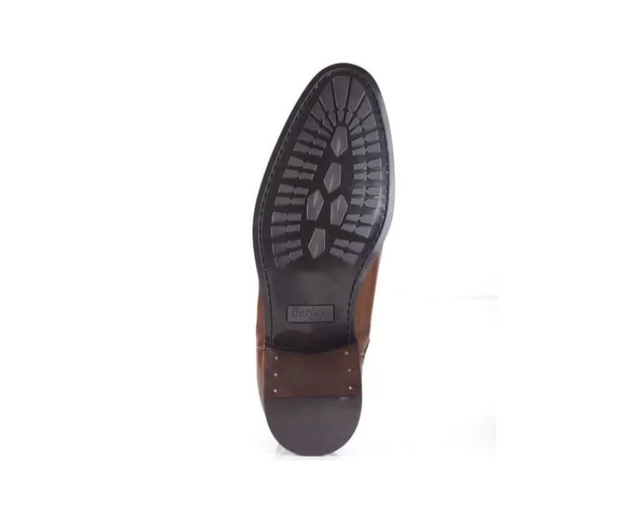 Online Botas Chelsea de hombre con suela de goma coñac patinado Toddington Gomme Botas Chelsea | Botas Y Botines