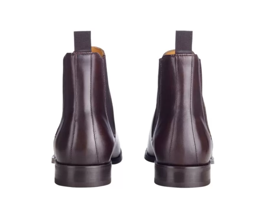Shop Botas Chelsea de hombre con suela de goma Pardo Patinada Toddington Gomme Botas Chelsea | Botas Y Botines