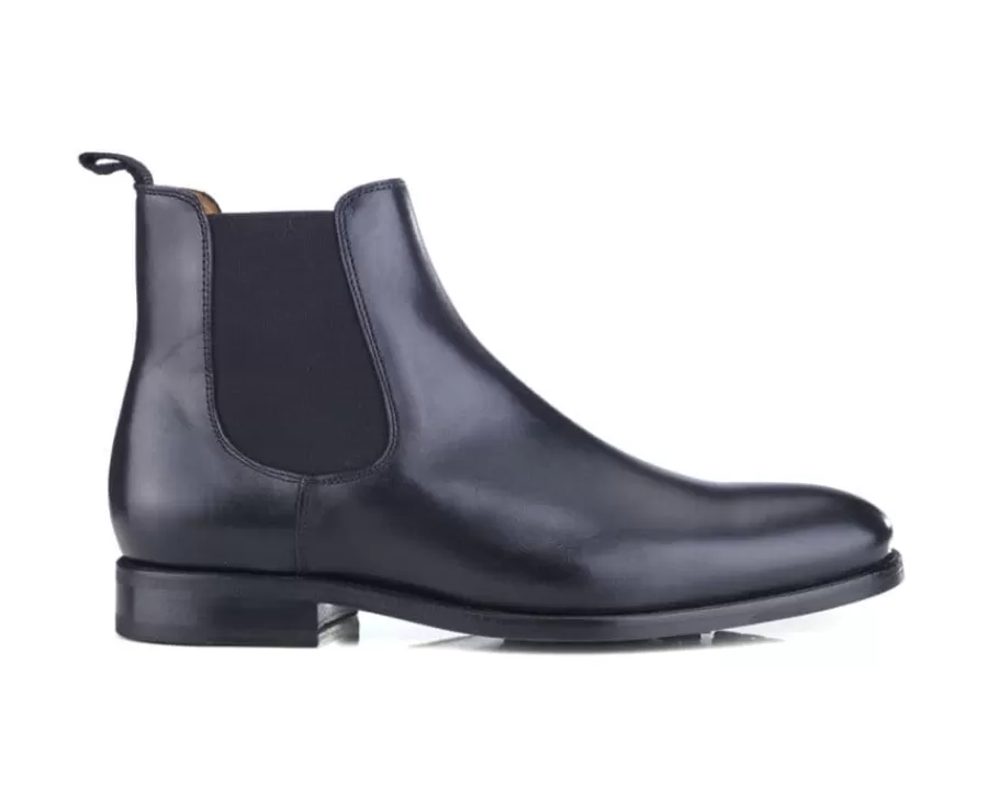 Best Sale Botas Chelsea de piel Negro para hombre Alderton Gomme Botas Chelsea | Botas Y Botines