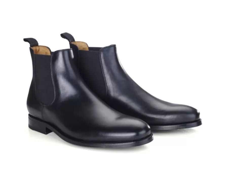 Best Sale Botas Chelsea de piel Negro para hombre Alderton Gomme Botas Chelsea | Botas Y Botines