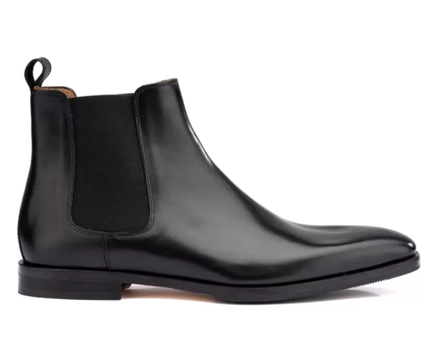 Best Botas Chelsea de piel para hombre Negras Bergame Patin Botas Chelsea | Botas Y Botines