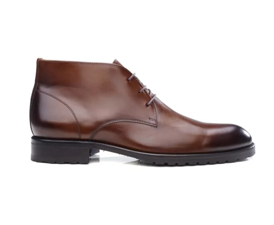 Flash Sale Botas chukka hombre Coñac patinado Warwick Zapatos Confort | Botas Y Botines