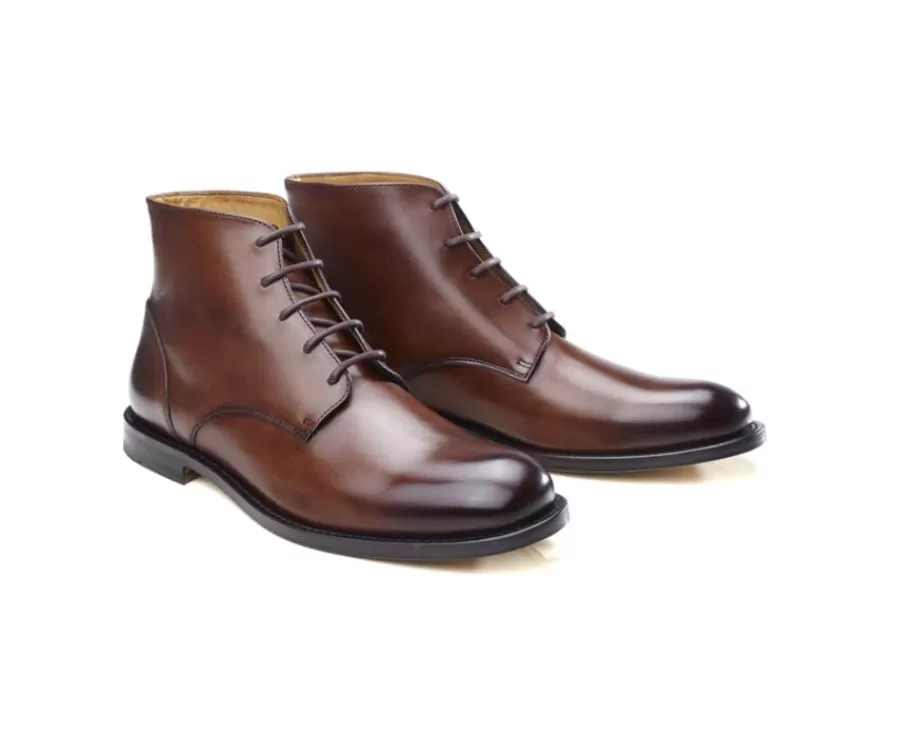 Cheap Botas de hombre Chocolate patinado Kinsham Botas Y Botines