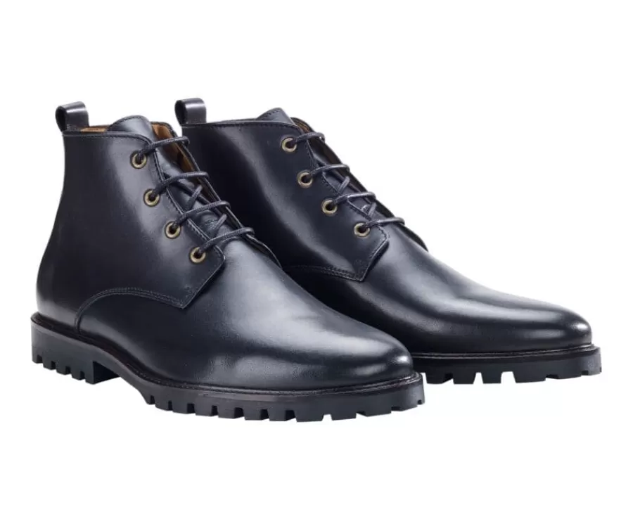 Cheap Botas de hombre con suela de goma Negro Canfield Gomme Botas Y Botines | Zapatos Confort