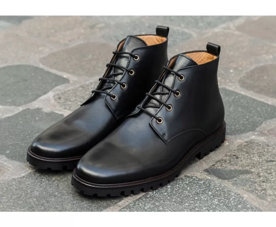 Cheap Botas de hombre con suela de goma Negro Canfield Gomme Botas Y Botines | Zapatos Confort