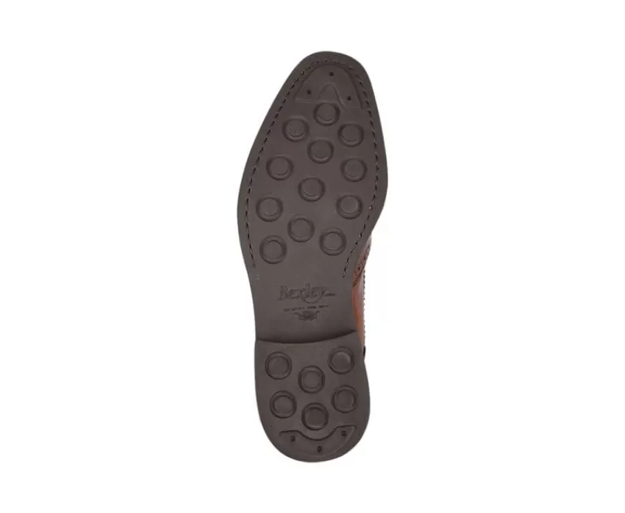 Online Botas derby de hombre con cordones Castaño patinado Charing Gomme City Botas Y Botines