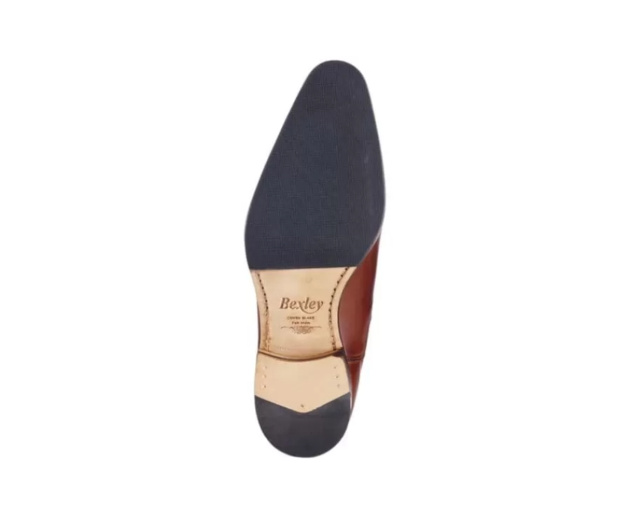 Sale Botines Chelsea de piel para hombre Chocolate patinado Bergame Patin Botas Chelsea | Botas Y Botines