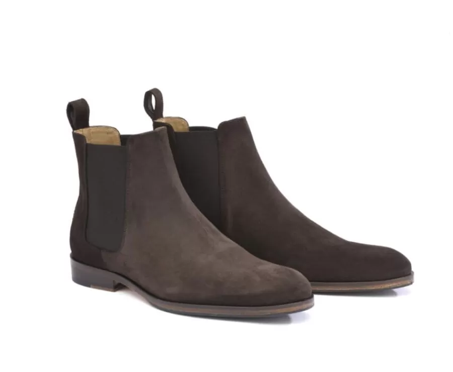 Online Botines Chelsea Hombre terciopelo Marrón Dawson Ii Patin Botas Chelsea | Botas Y Botines