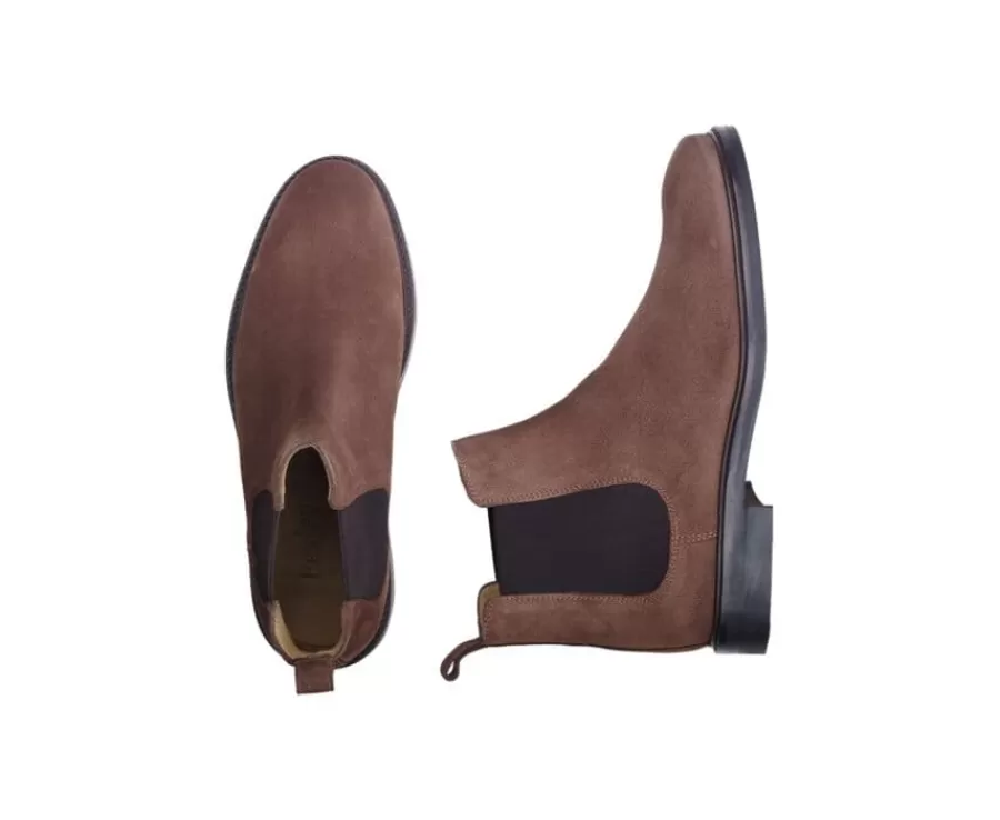 Best Botines Chelsea para hombre Terciopelo Pardo Fangler Gomme City Ii Botas Chelsea | Botas Y Botines