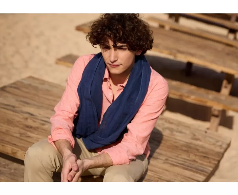 New Bufunda algodón Navy de hombre Bufandas Y Pañuelos