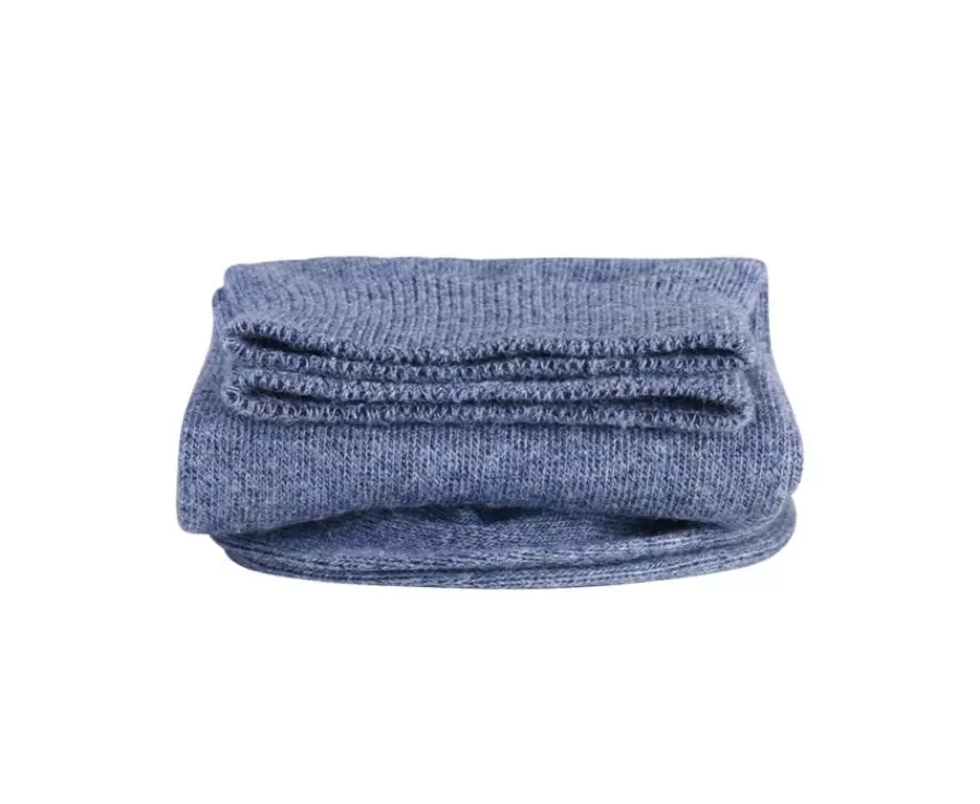 Outlet Calcetines de algodón gruesos para hombre Azul oscuro moteado Chaussettes Épaisses Coton Calcetines