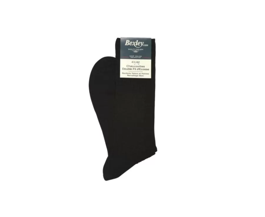 Shop Calcetines en canale Hilo de Escocia para hombre Antracita moteado Calcetines