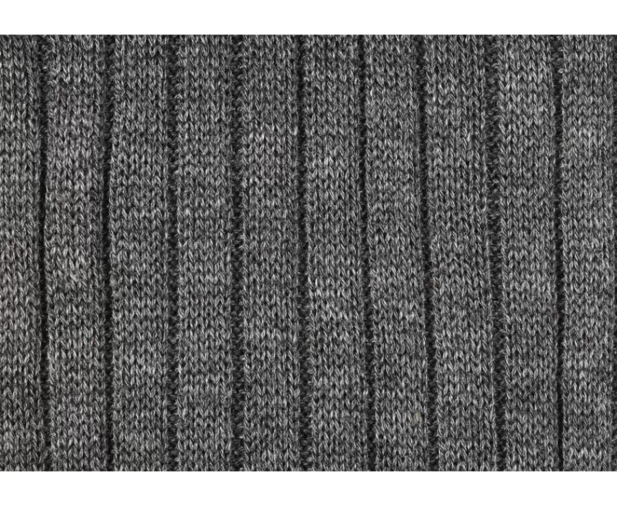 Sale Calcetines en canale Hilo de Escocia para hombre Gris medio moteado Calcetines