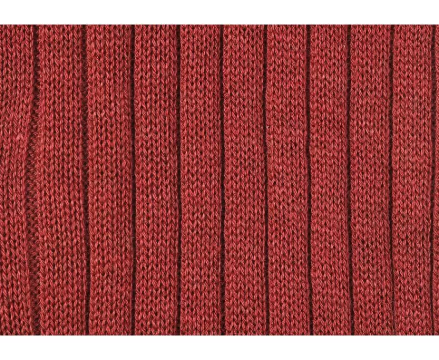 Best Calcetines en canale Hilo de Escocia para hombre Rojo moteado Calcetines