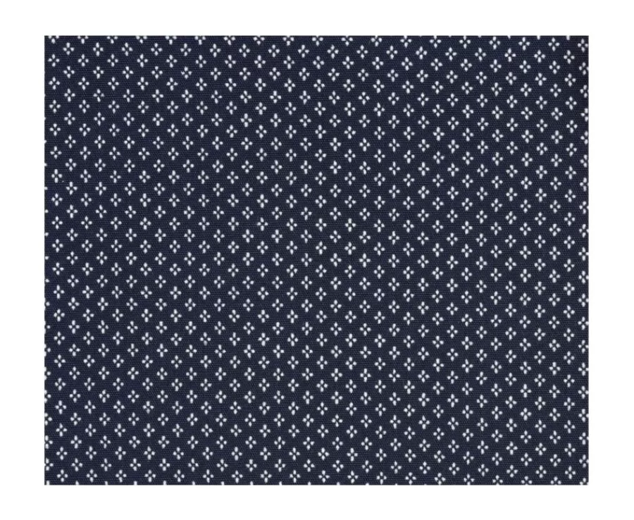 Fashion Camisa Azul marino estampada con motivos beis - Cuello francés Alphonse Corte Ajustado Recortado | Corte Ajustado