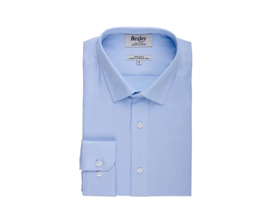 Flash Sale Camisa de algodón Azul claro - Cuello francés Ansbert Camisas De Boda | Camisas De Vestir