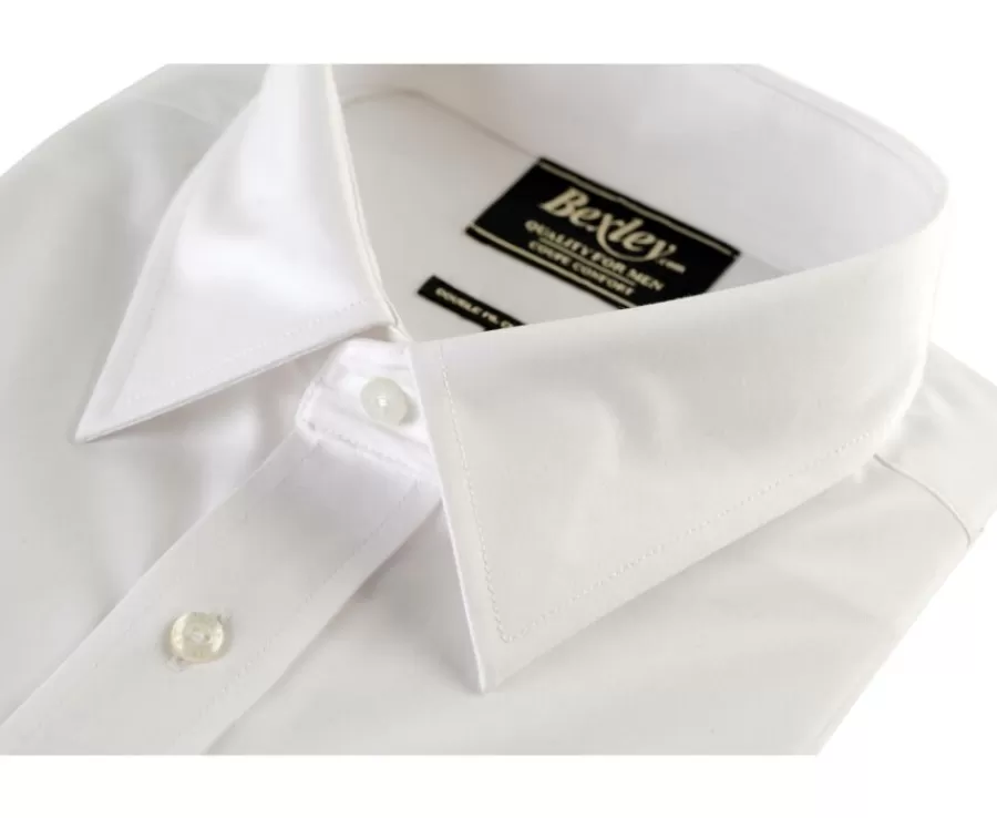 Best Sale Camisa de algodón blanca - Bolsillo en el pecho Albert Mc Camisas De Boda | Camisas Blancas