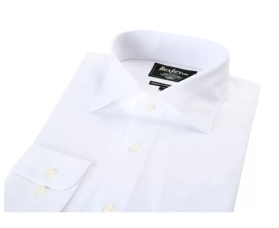 Best Sale Camisa de algodón blanca - Bolsillo en el pecho Alberto Ii Classic Camisas De Boda | Camisas De Vestir