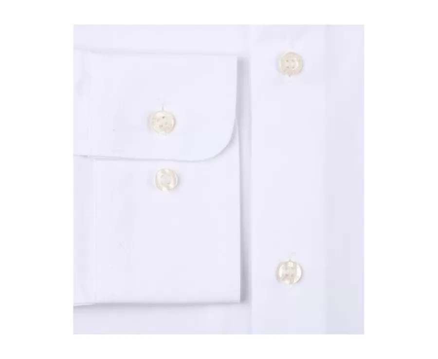 Best Sale Camisa de algodón blanca - Bolsillo en el pecho Alberto Ii Classic Camisas De Boda | Camisas De Vestir