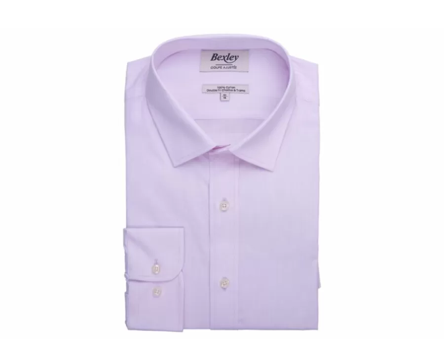 Shop Camisa de algodón Rosa pálido - Cuello francés Louis Classic Camisas De Boda | Camisas De Vestir