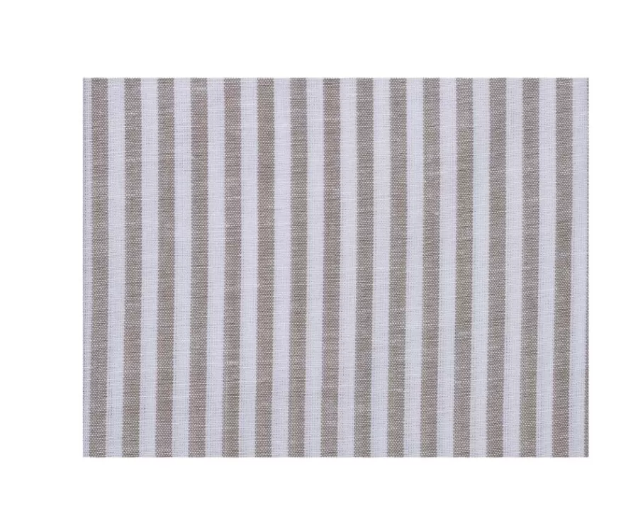 Discount Camisa de algodón y lino con rayas topo y blancas Edibert Camisas De Rayas | Corte Ajustado Recortado