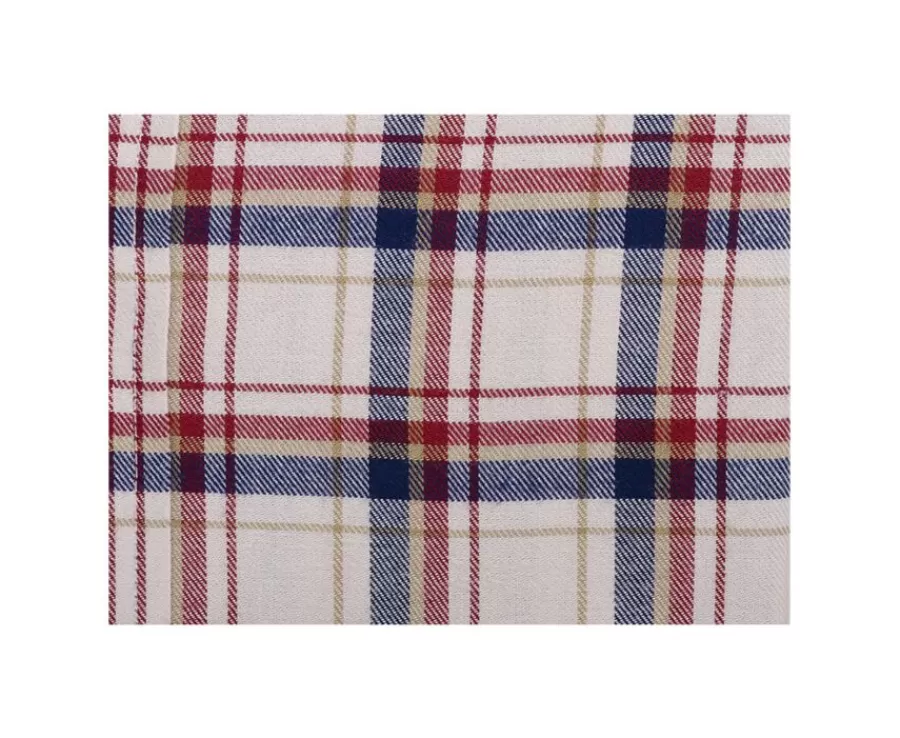 Cheap Camisa de franela Rojo y Crudo - Bolsillo en el pecho Alderick Corte Ajustado | Camisas De Cuadros